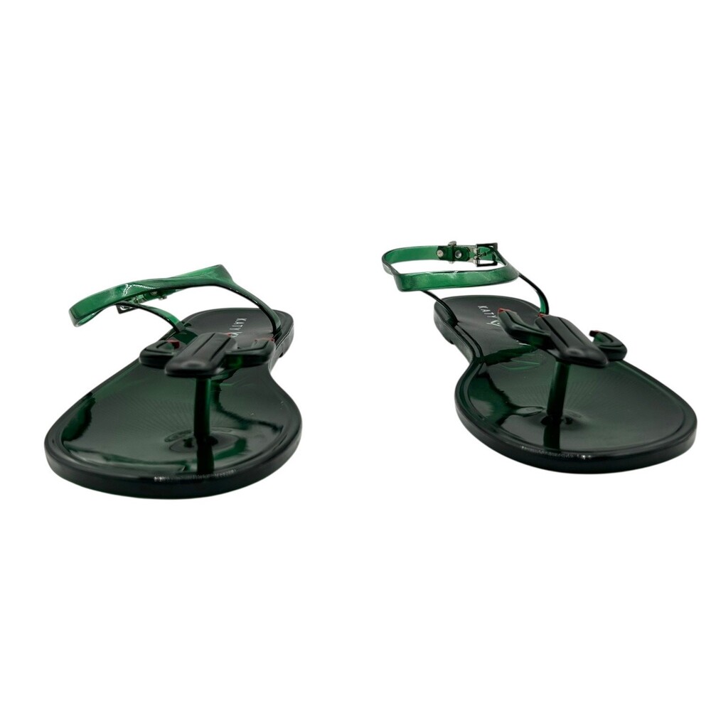 Katy Perry Women's Green The Geli Cactus Ankle Strap Flats Size 8 - Picture 3 of 9
